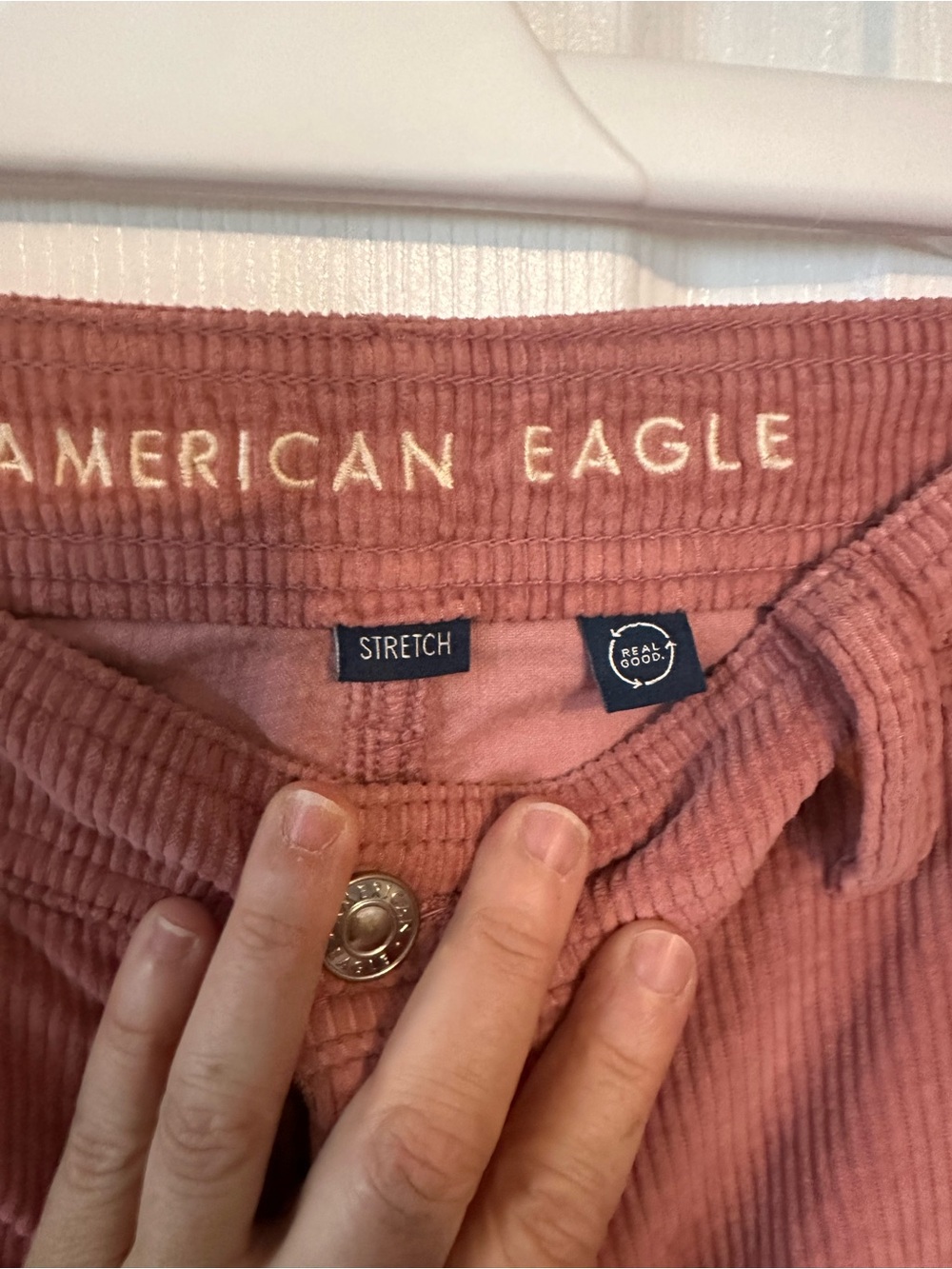 American Eagle Outfitters Women’s Rust-pink 
Corduroy Cargo Pants - Picture 3 of 8